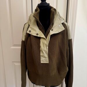 Varley Half Zip Sweater with Hood